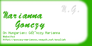 marianna gonczy business card